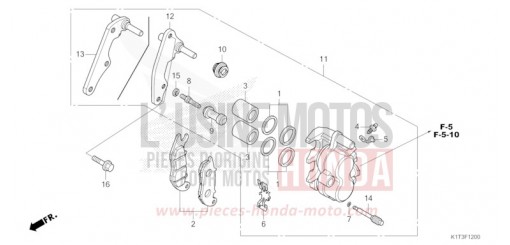 FRONT BRAKE CALIPER CRF300LRAM de 2021